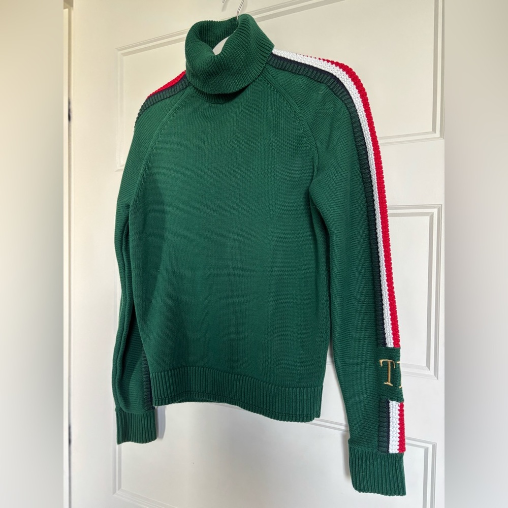 Vintage Men’s Tommy Hilfiger Emerald Knit Turtleneck Sweater